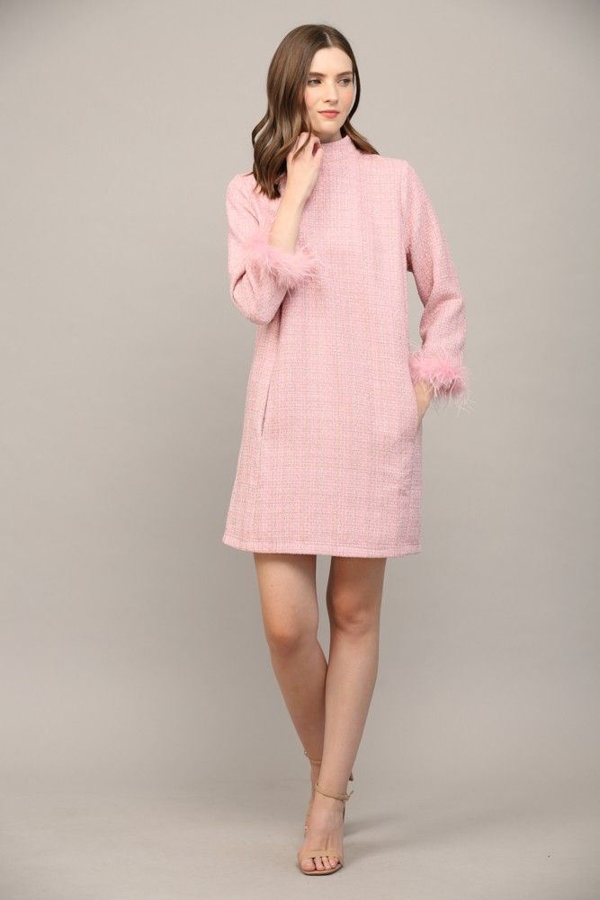 Up All Night Tweed Dress