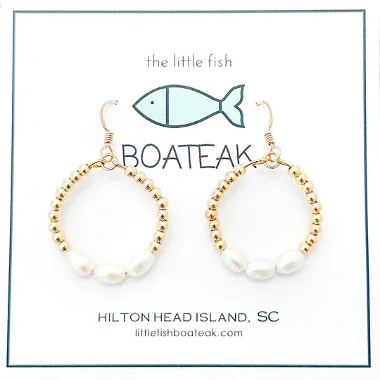 Little Fish Boateak Charleston Glam Hoops