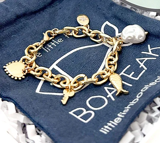 Little Fish Boateak Low Country Charm Bracelet