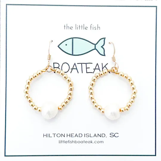 Little Fish Boateak Savannah Pearl Hoops