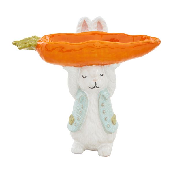Mud Pie Bunny Carrot Candy Pedestal