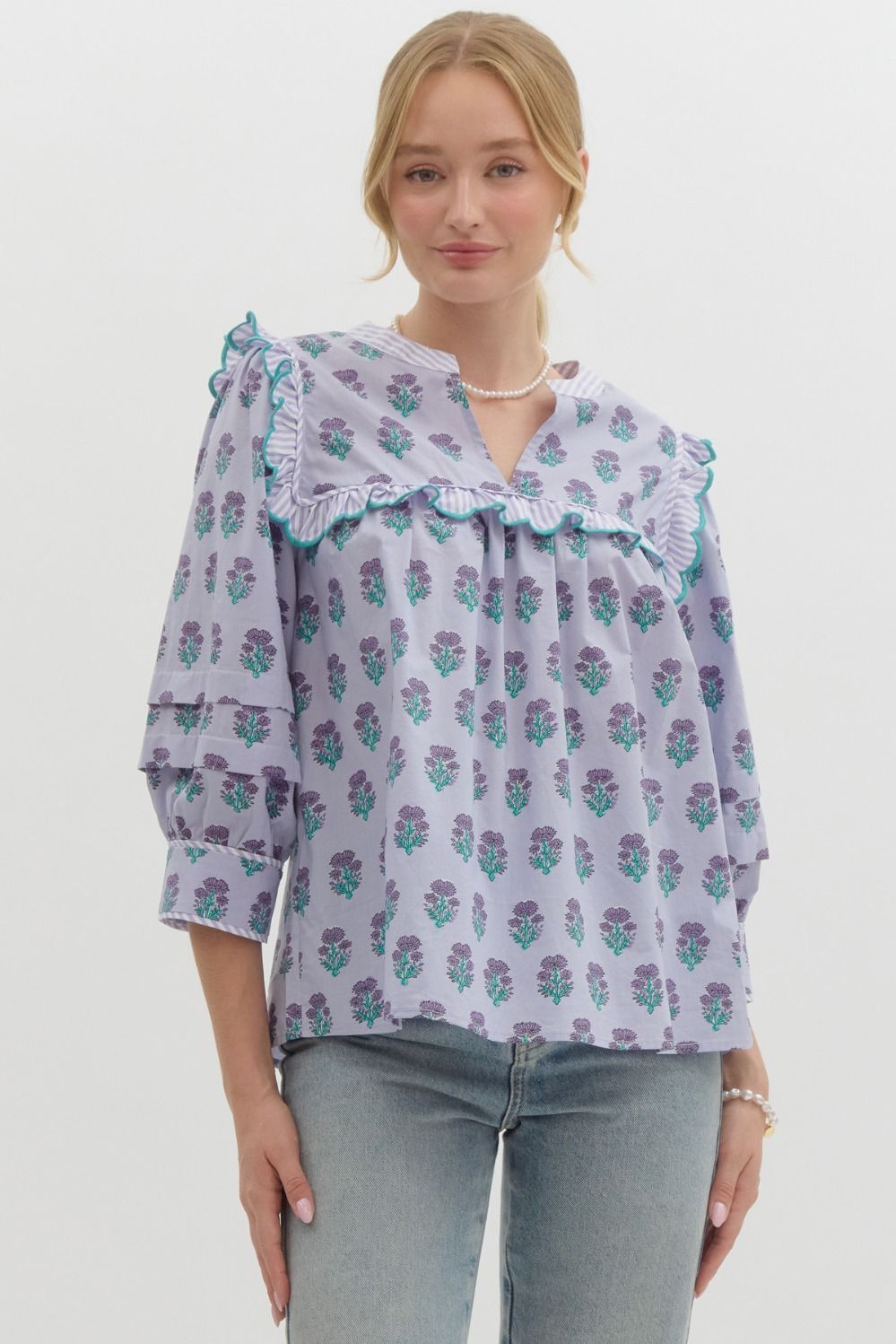 Flora Ruffle Top 