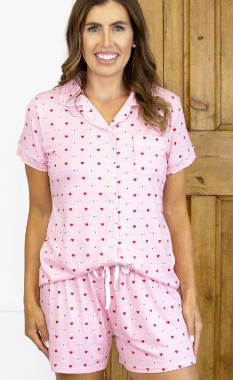 Tickled Pink Sleepwear Pink/Cherry/Wht