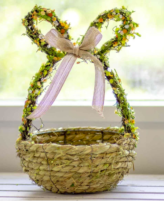 Royal Standard Confetti Bunny Basket  Multi 12.5&quot;