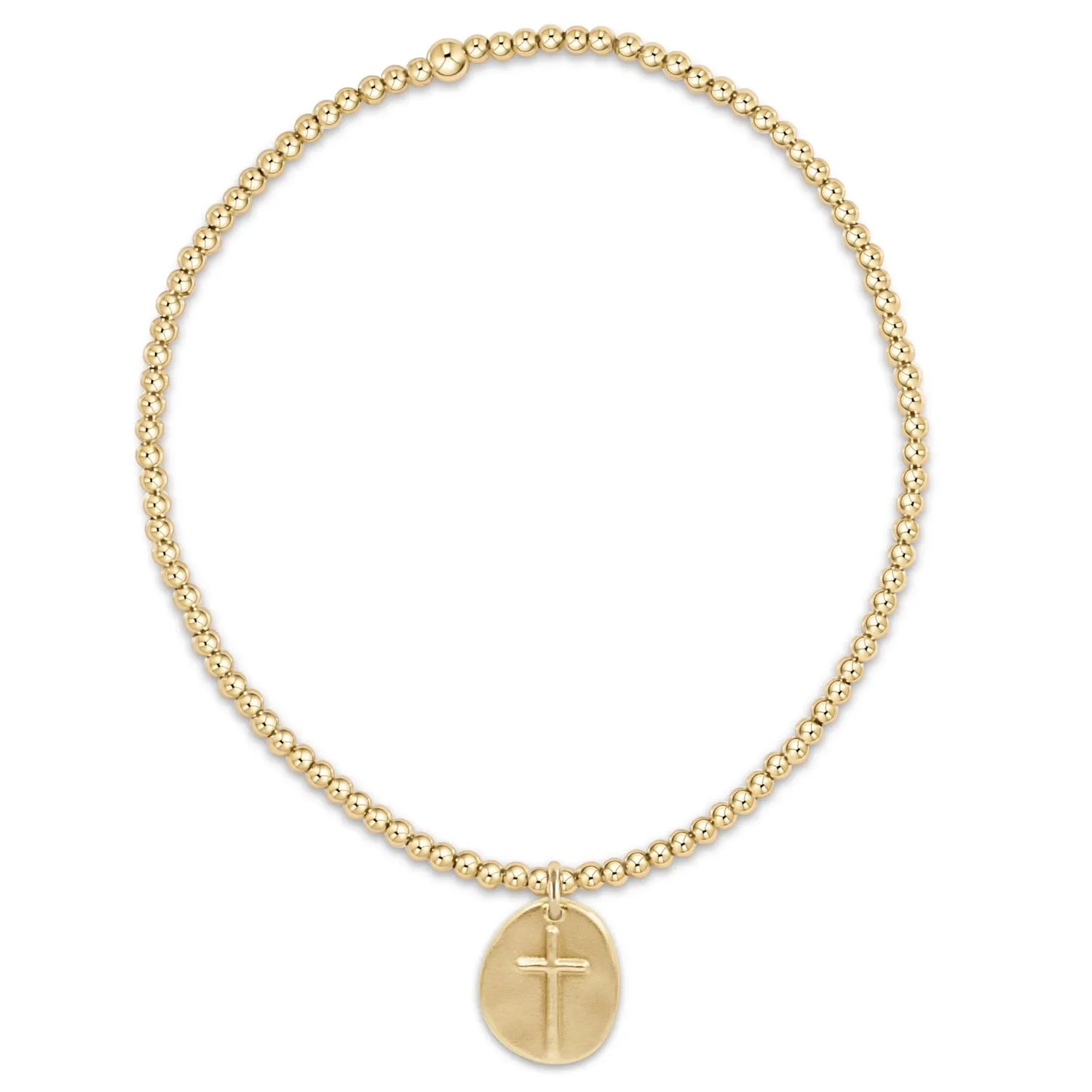 enewton Extends - Classic Gold 2mm Bead Bracelet - Inspire Small Gold Charm