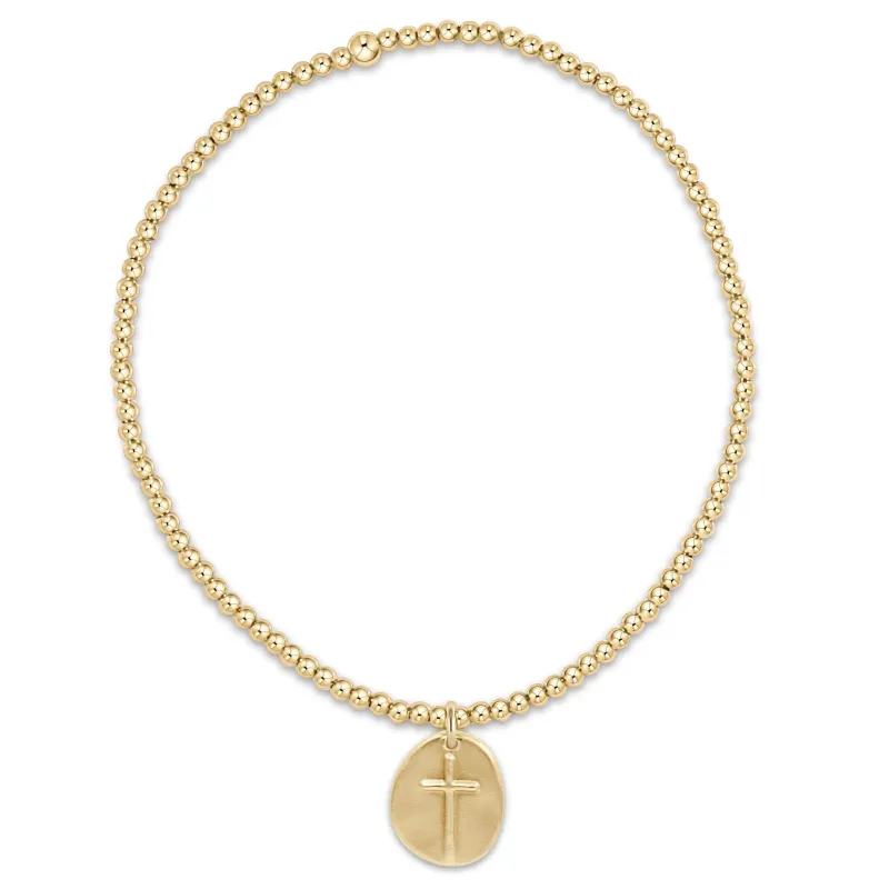 enewton Extends - Classic Gold 2mm Bead Bracelet - Inspire Small Gold Charm