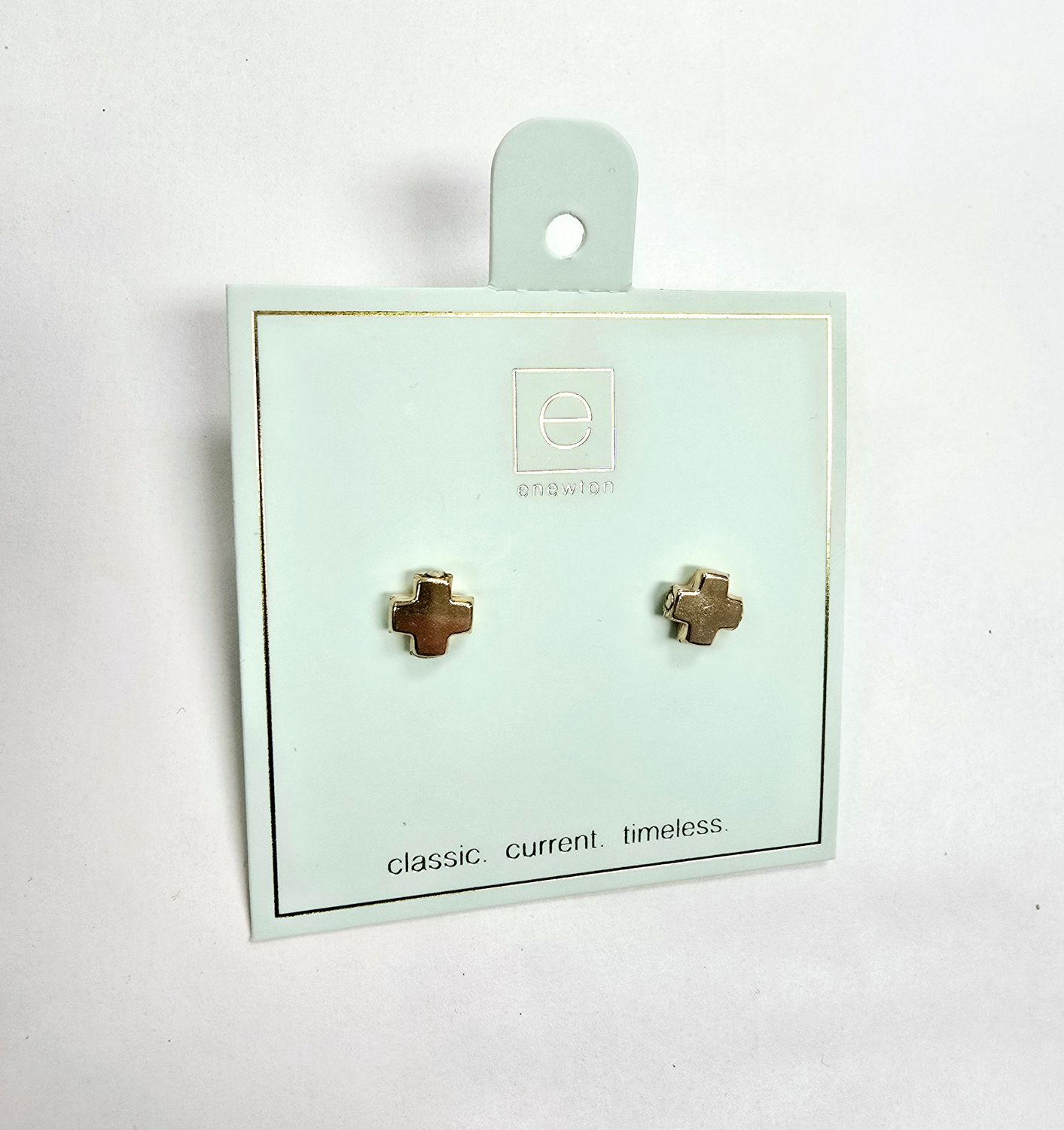 enewton Signature Cross  Gold Stud - Gold 