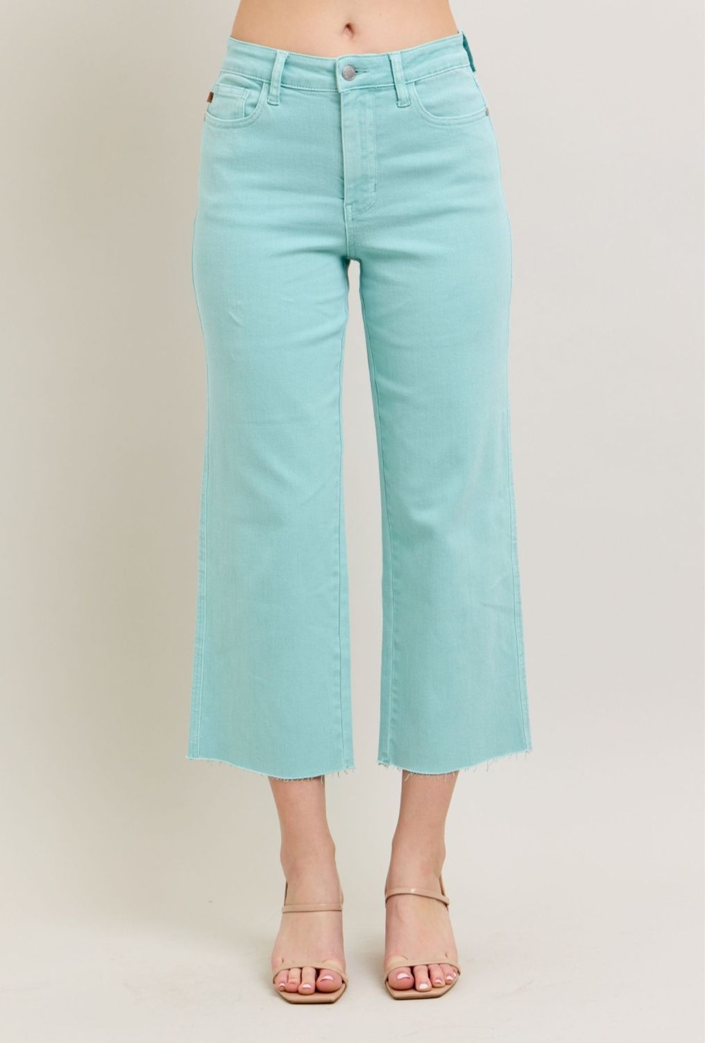 Judy Blue Mercy &amp; Grace High-Waist Crop Wide Leg