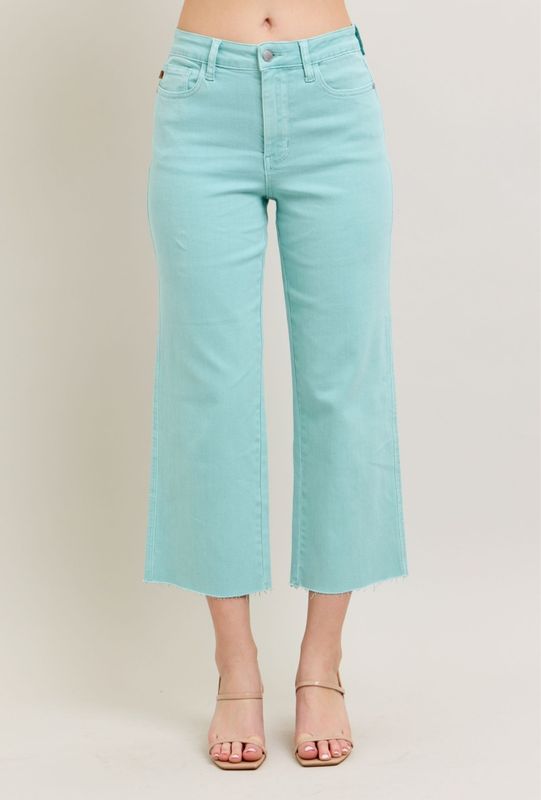 Judy Blue Mercy &amp; Grace High-Waist Crop Wide Leg