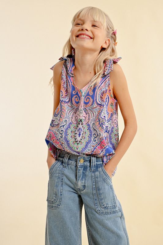 Molly Bracken Girl Woven Top - Aelis