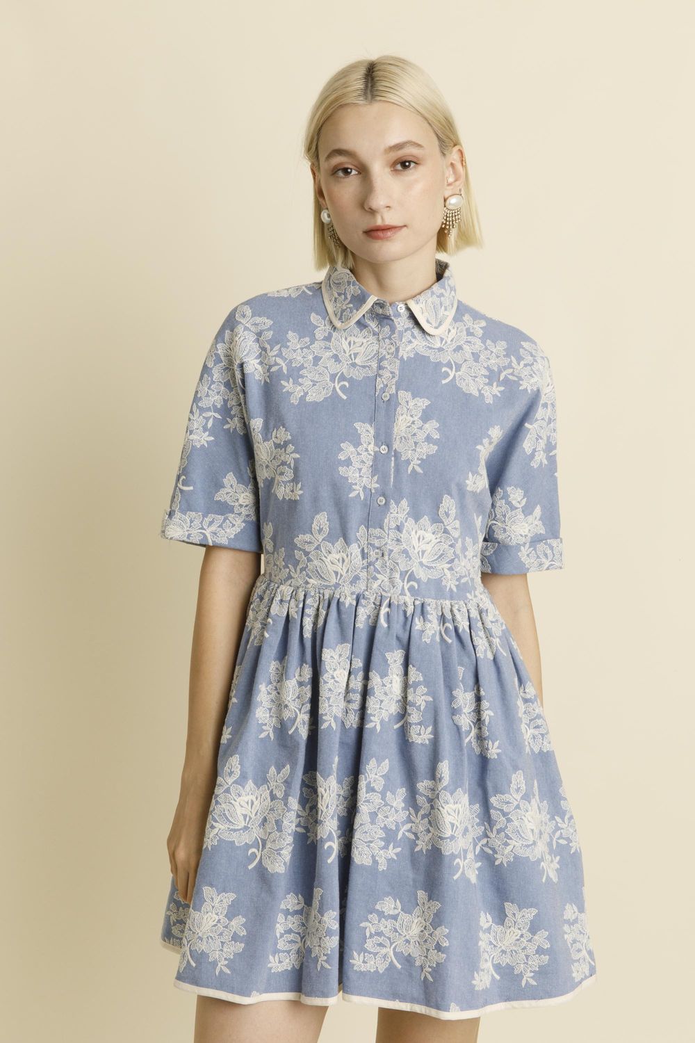 Beauty Icon Embroidered Dress