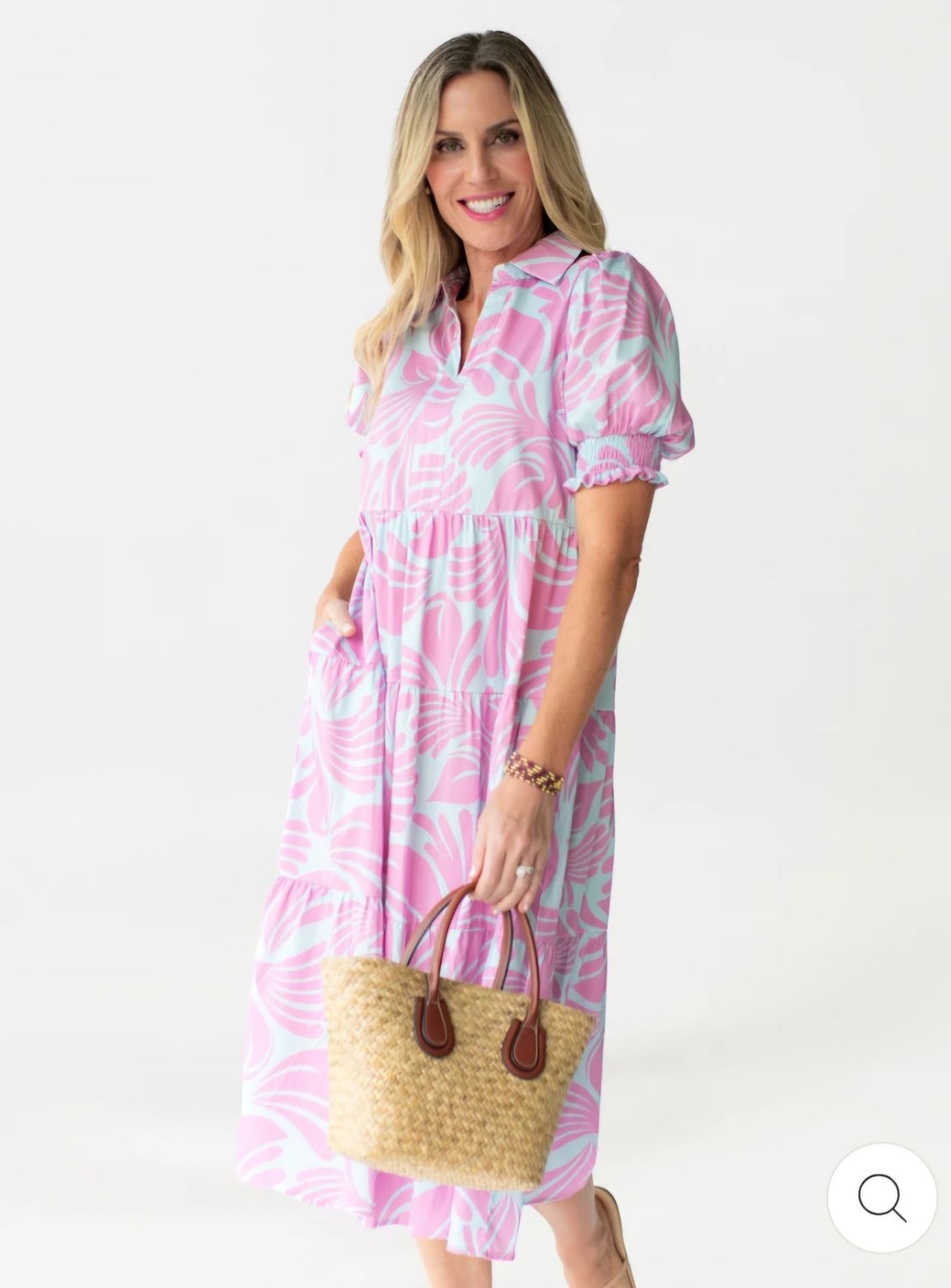 Mary Square Sail Away Blue Molly Dress