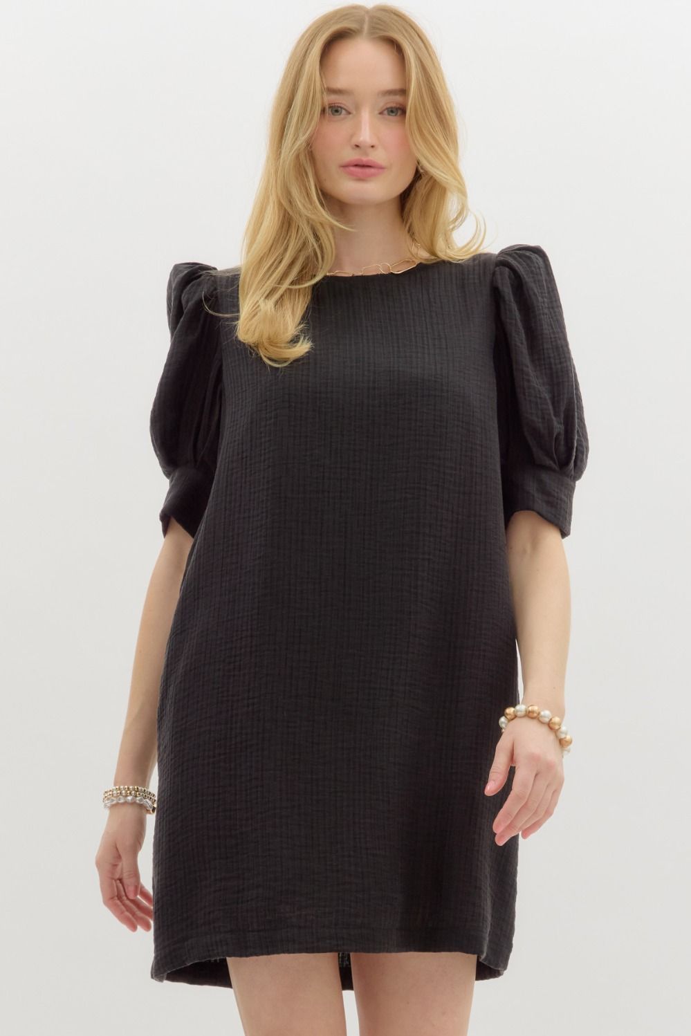 Let&#39;s Be Clear Solid Dress
