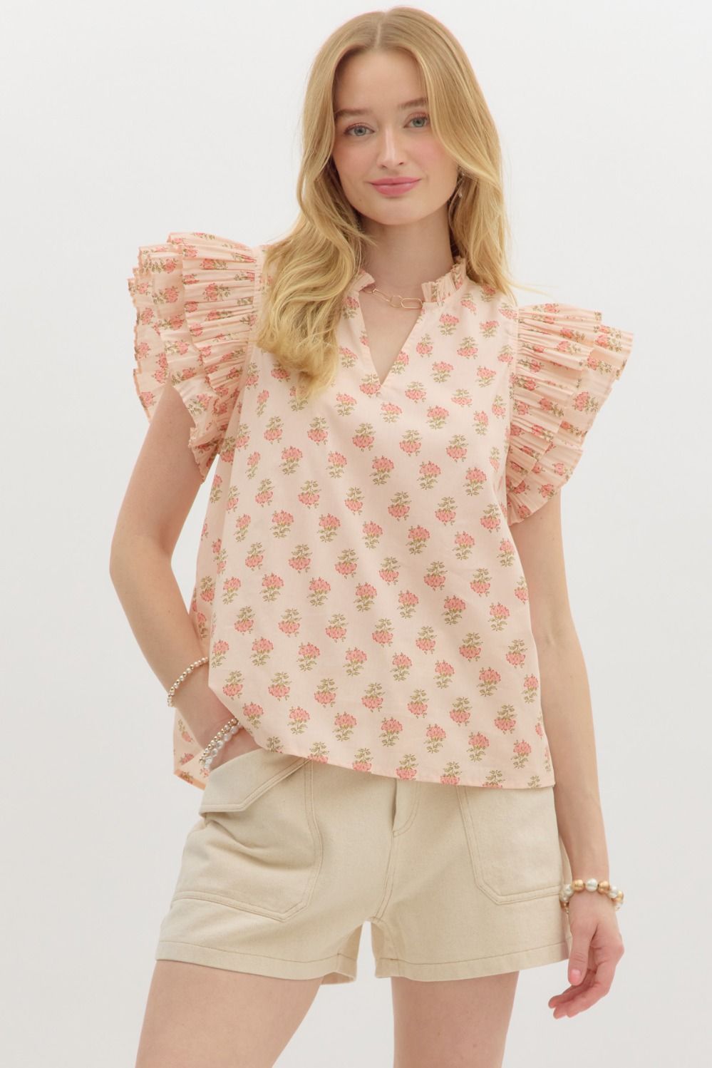 Catching Block Print Top