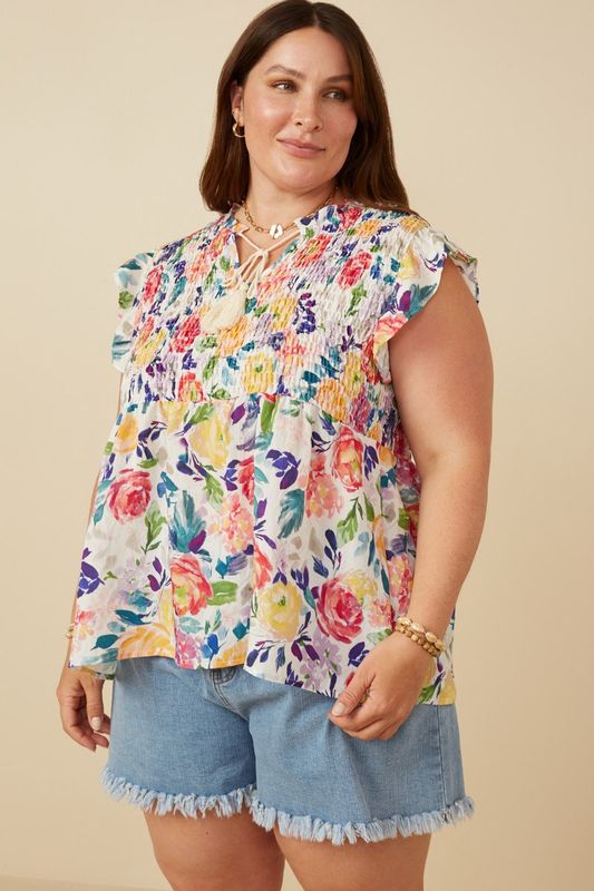 Bounty Of Blossoms Top, CURVY