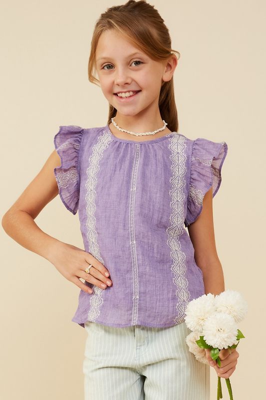 Finley Lavender Top, TWEEN