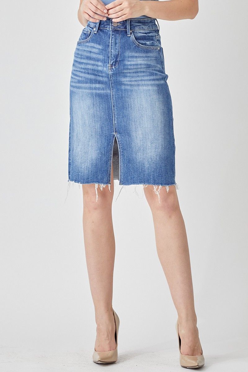Risen Sleek HR Pencil Skirt Front Split