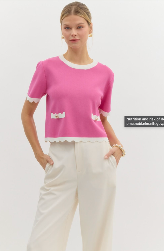 Staying Classy Scallop Top