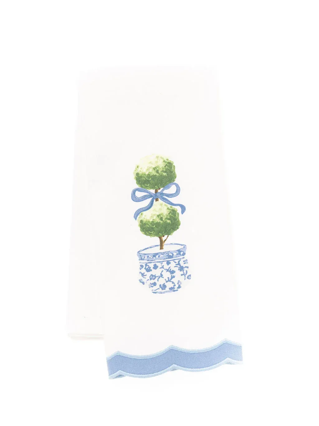 Mary Square Topiary Print Tea Towel