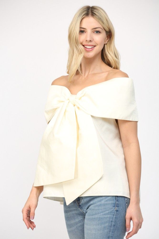 Glamorous Bow Strapless Top