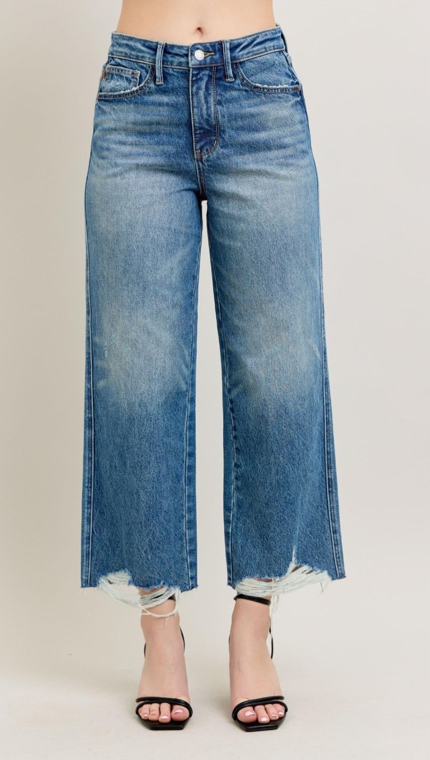 Judy Blue Everything HW Magic Destroy Crop Wide