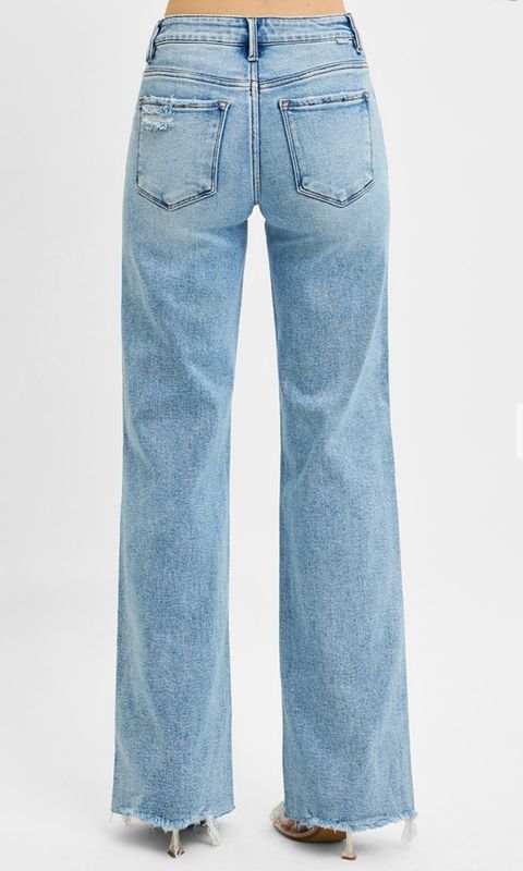 Risen Forevermore Tummy Control MR Wide Jeans