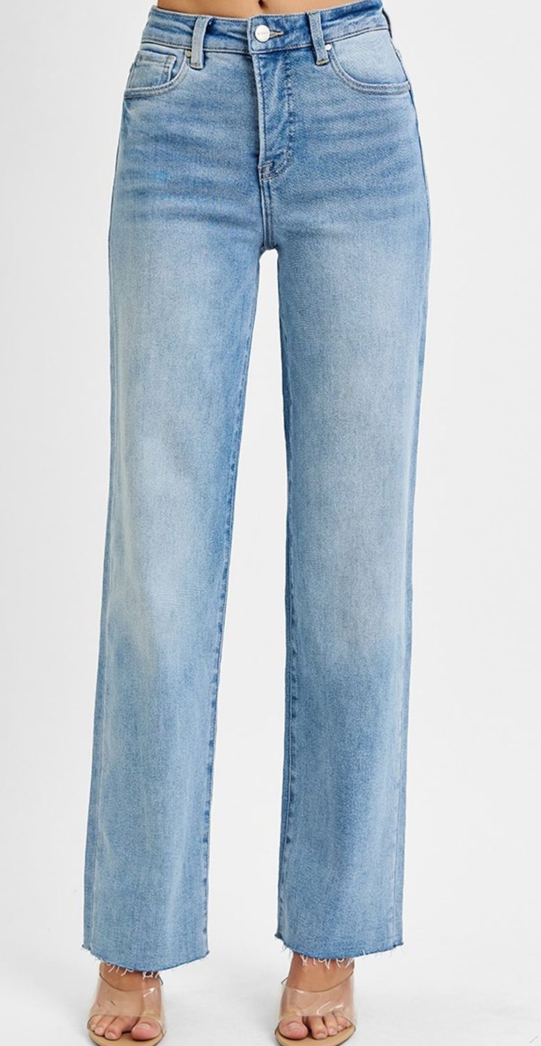 Risen In Love Tummy Control HW Straight Jeans
