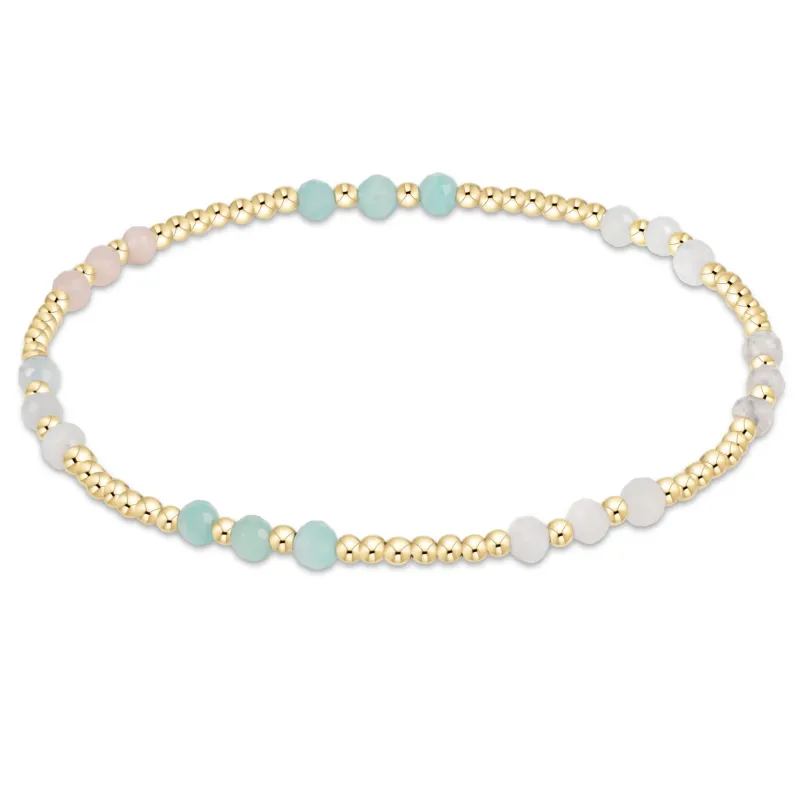 enewton Gemstone Gold Joy Pattern 3mm Bead Brace..