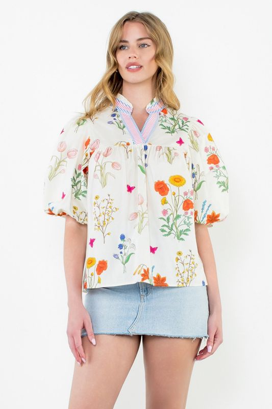 Places To Be Floral Top
