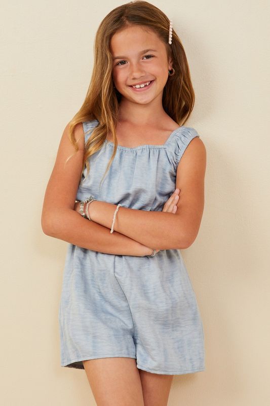 Margaret Textured Romper, TWEEN