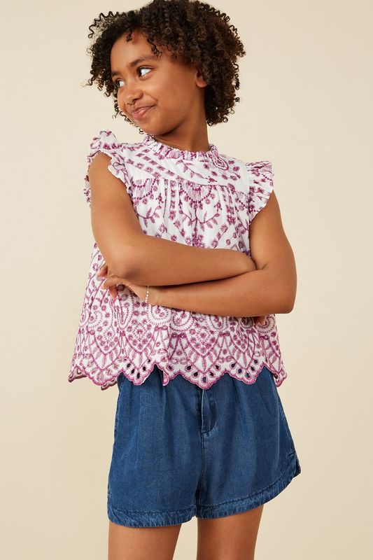 Roma Embroidered Top, TWEEN