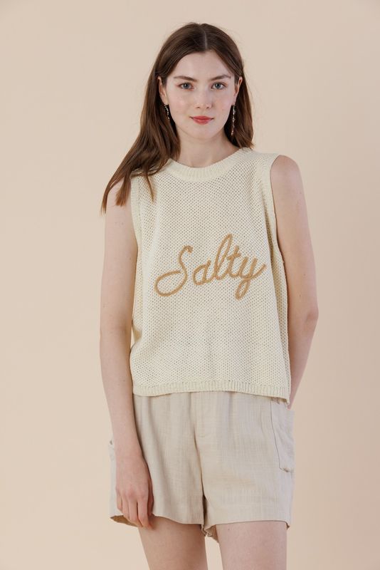 Salty Sweater Tank Top