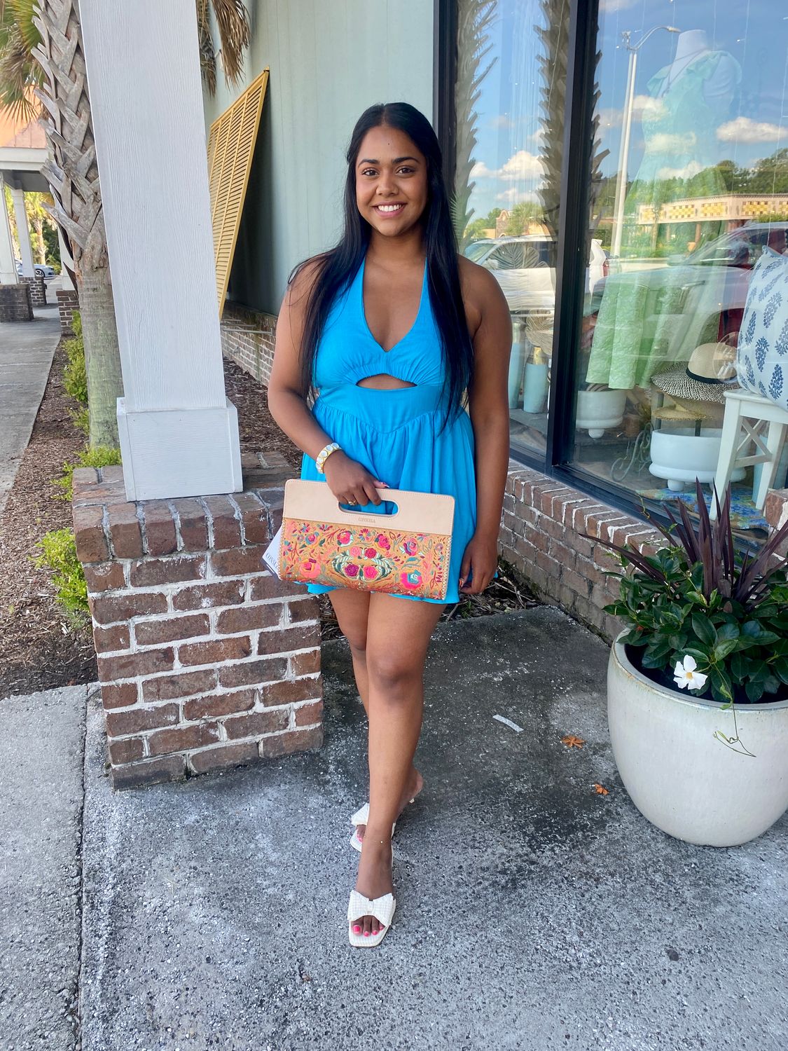 Aegean Sky Halter Romper
