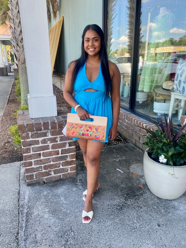 Aegean Sky Halter Romper