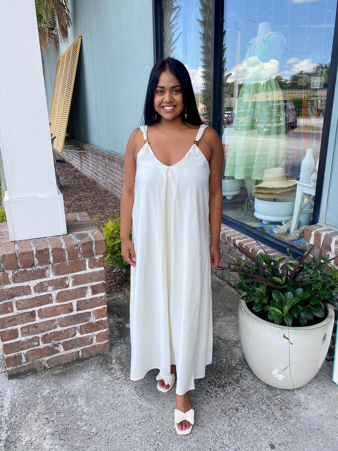 Sutton Halter Bead Dress
