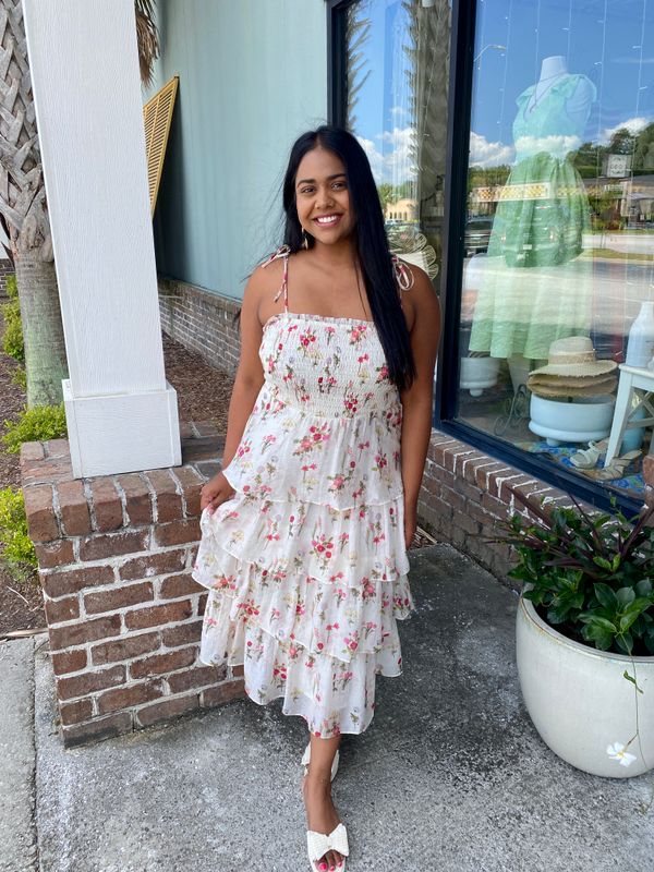 Olive Tiered Dress 