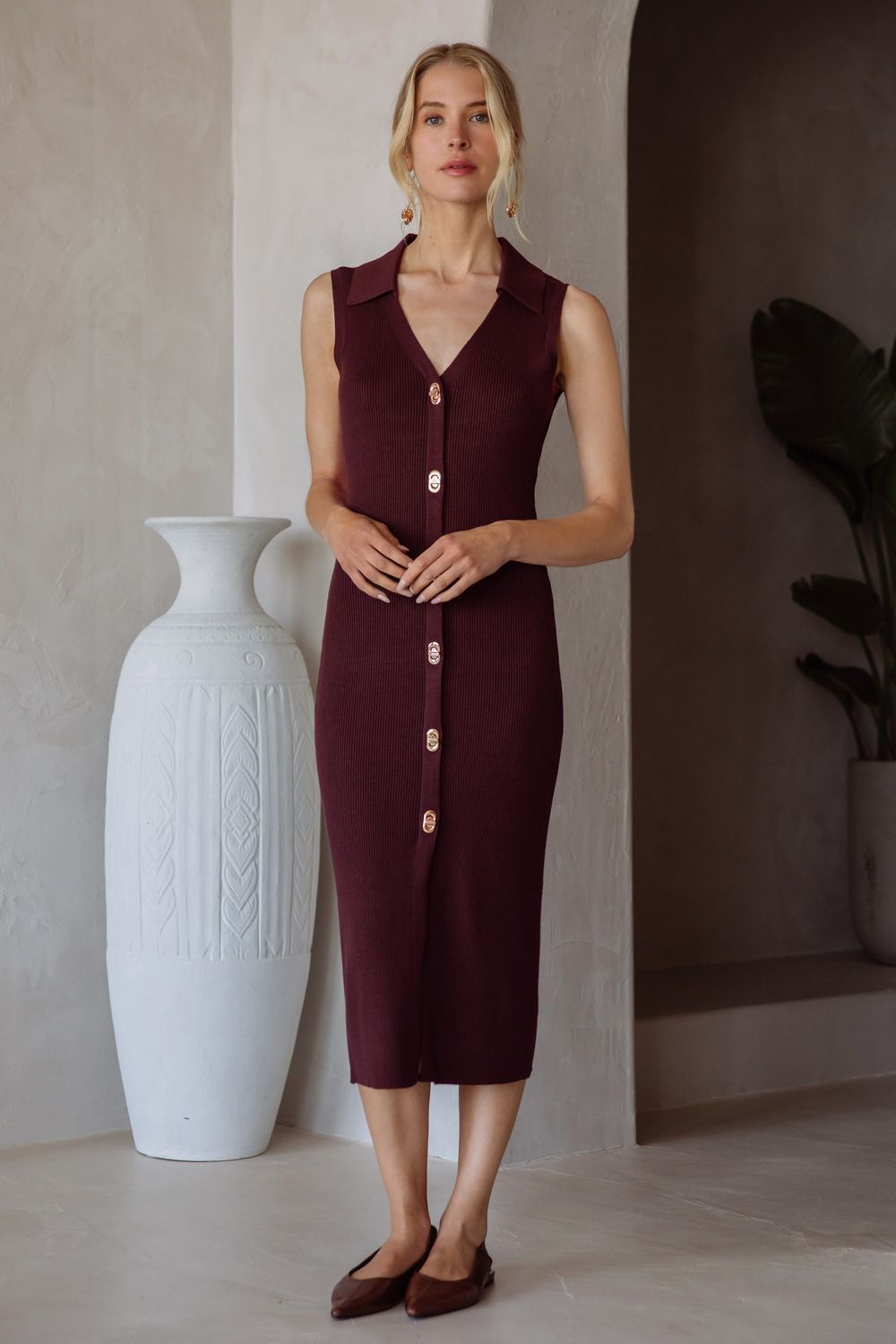 Classy Gold Twist Midi