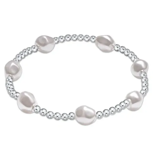 enewton Admire Sterling 3mm Bead Bracelet - Pearl