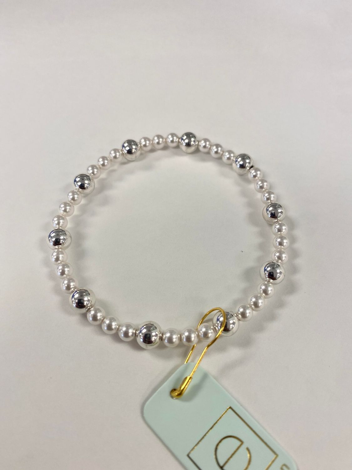 enewton Pearl Sincerity Pattern 4mm Bead Bracelet - 6mm Sterling