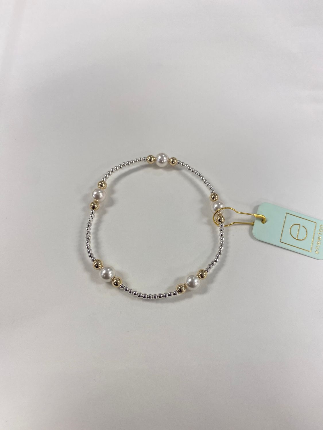 enewton Purpose Pearl 6mm Bead Bracelet - Mixed Metal