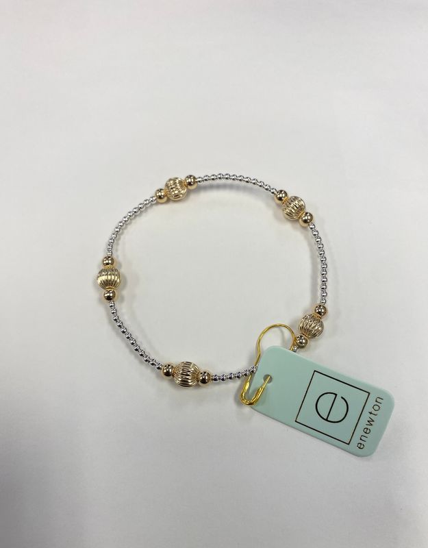 enewton Purpose Dignity 6mm Bead Bracelet - Mixed Metal 