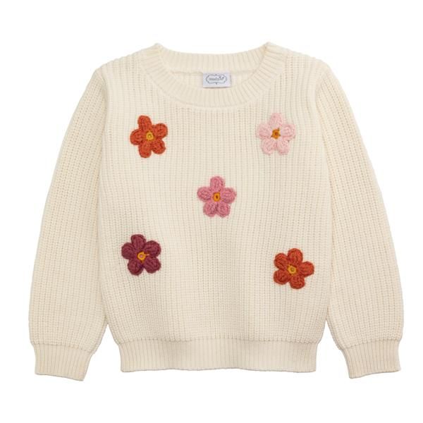 Mud Pie Daisy Crew Neck Sweater