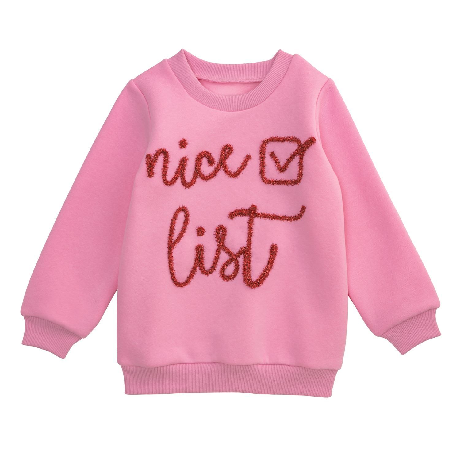 Mud Pie Nice List Tinsel Sweatshirt