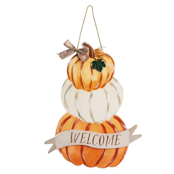 Mud Pie Pumpkin Stack Door Hanger