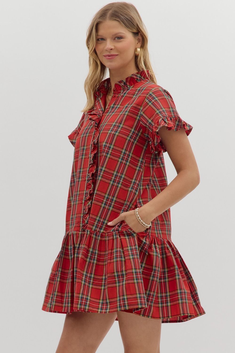 Holiday Plaid Dress
