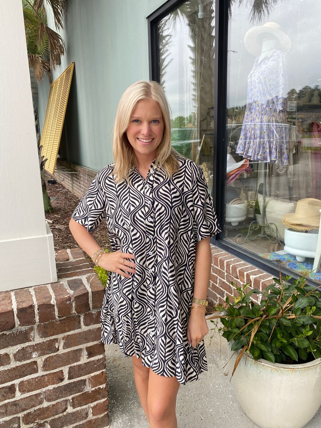 To Be Loved Button Up Dress