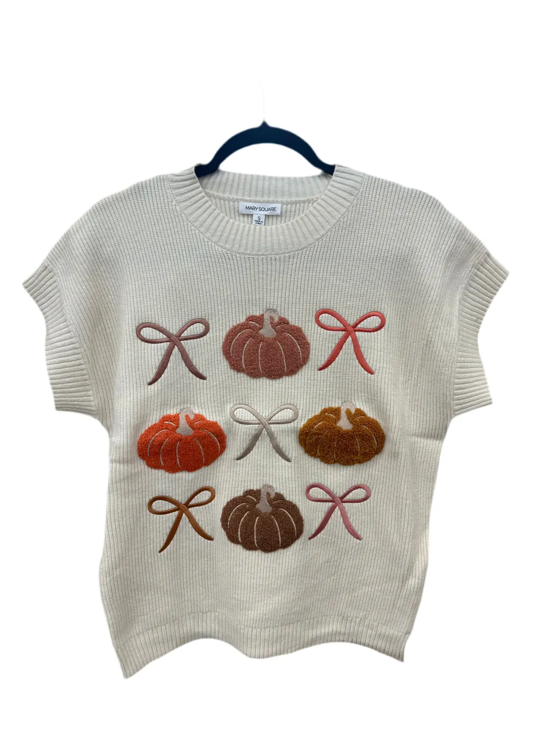Mary Square Pumpkin Rows Josie Sweater