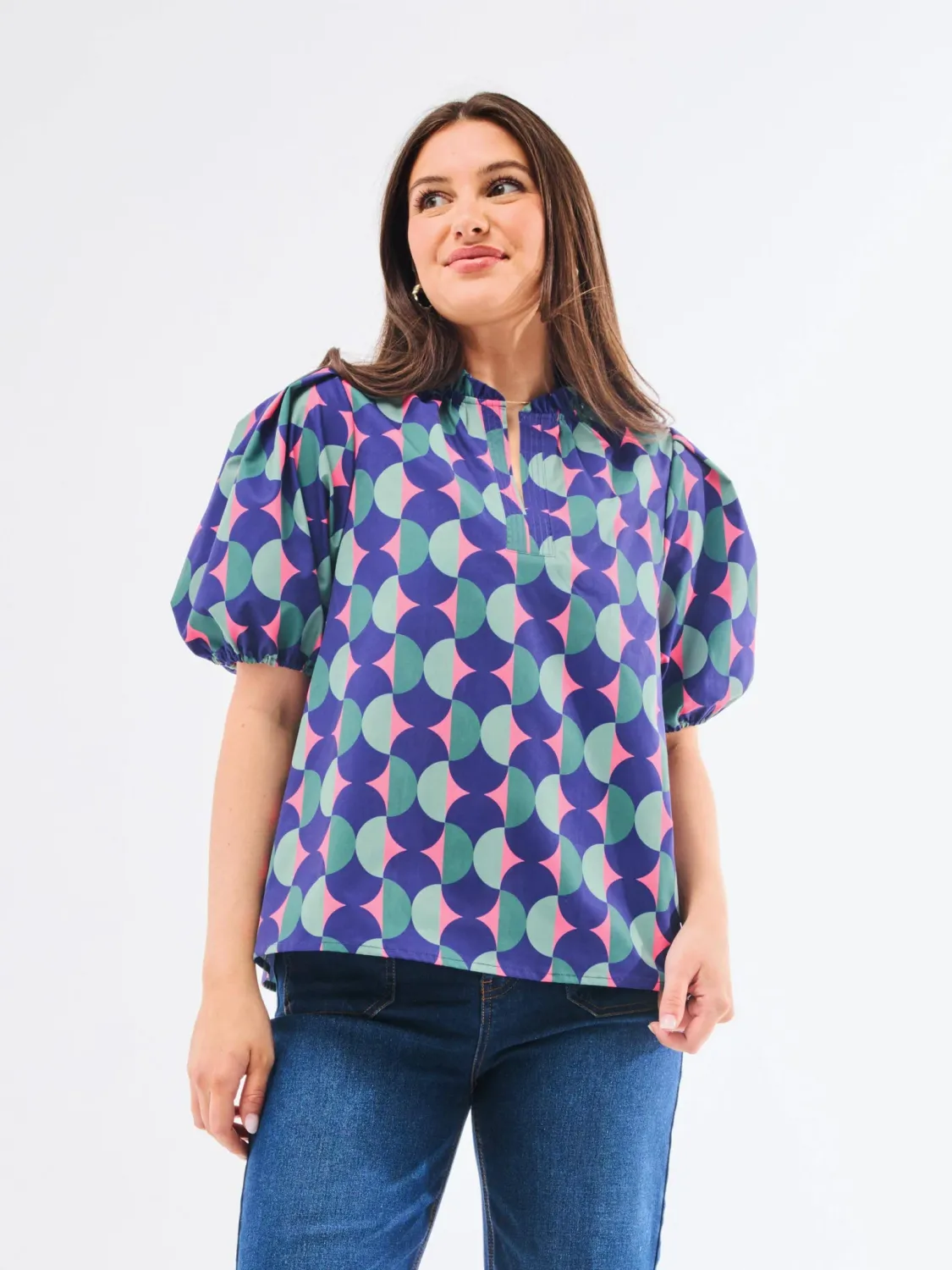 Mary Square Polka Dot Pops Lainey Top