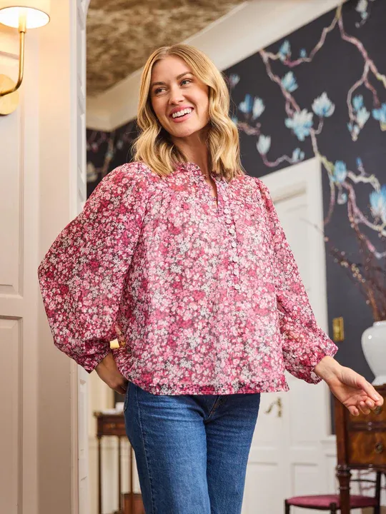 Mary Square Daydreaming - Pink Brianna Top