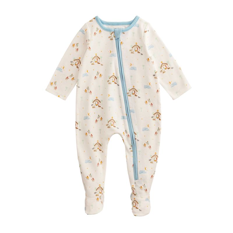 Mud Pie Nativity Print Sleeper